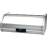Brabantia Brilliant Steel Touch Bread Bin 18.3x10.8x7-in.