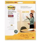 Self Stick Wall Pad,Plain Rld.,20 Sheets,20x23,2/PK,White