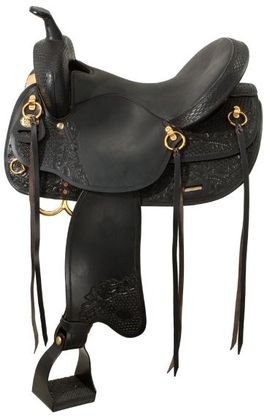 Royal King Memphis Trail Saddle - Black - 17 1/2