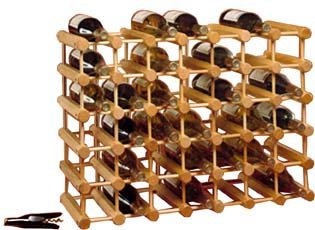 J.K. Adams MWR-40 Hardwood 40-Bottle Wine Rack, Natural