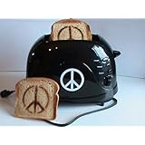 NEW & UNIQUE GIFT IDEA ~ Peace Sign Toaster ~ Hippie Approved ~ Peace & Love ~ Breakfast, Lunch & Dinner