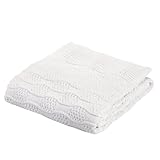 Elegant Baby Fancy Blanket, White, 30