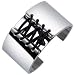 Zoppini Zo-Dark - Corset Lacing Stainless Steel Cuff Bracelet