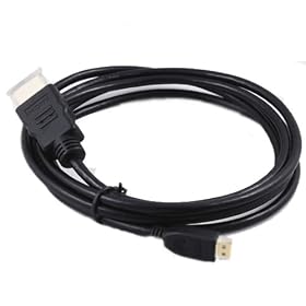 Waltzmart 6FT Micro HDMI to HDMI Male Cable Cord for Droid X HTC EVO 4G 3D Cell Phones