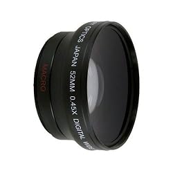 Merkury Innovations CL-52WB 52mm High Definition 0.45X Wide Angle Lens (Black)