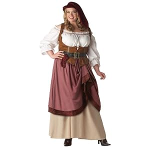 Deluxe Plus Size Renaissance Woman Costume