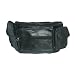 Large Black Genuine Leather Fanny Pack w/ Cell Phone & Cigarette Case