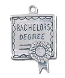 Solid Sterling Silver Bachelors Degree Charm