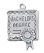 Solid Sterling Silver "Bachelors Degree" Charm
