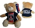 Doudou Bébé Enfant Peluche Nounours Ours PSG PARIS SAINT GERMAIN " Mascotte Maillot 100% Parisien " Taille 15cm