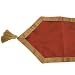 Kitchen & Housewares : Iridescent Crushed Border Table Runner - Burgundy