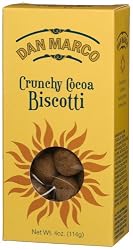 Dan Marco Gourmet Crunchy Cocoa Biscotti, 4-Ounce Boxes (Pack of 4)