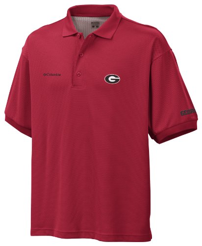 Columbia NCAA Men's Georgia Bulldogs Collegiate Perfect Cast Polo (Intense Red, XX-Large)