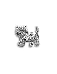 Sterling Silver Westie Pin by The Magic Zoo