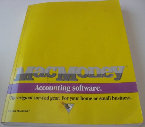 MacMoney Home and Small Business Accounting Software - 3.5 Floppy Disk with Manual Booklet - For Mac Only