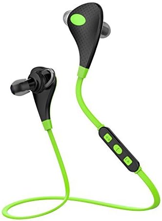 Alisable 2015 New Series High Speed Bluetooth 4.0 Running Earphones Sport Headphones Earbuds With Hands-Free Calling and Volume Control-green