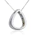 Sterling Silver Multi-Gemstone Accent Pear-Shaped Pendant, 18"