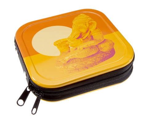 Vivanco CD-Organiser aus Metall f&uuml;r 24 CDs, Motiv: Bollywood Ganesh Preisvergleich