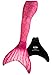 Fin Fun Mermaid Tail, Monofin, Protector Kit, Malibu Pink, Size Child 10