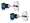 14k White Gold Round Blue Diamond Stud Earrings (3/8 cttw)