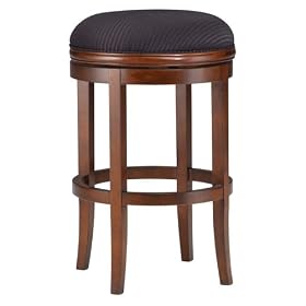 Oak View Backless Swivel Bar Stool - Cherry by Hillsdale