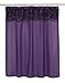 OETNAISAN Jasmine Fabric Shower Curtain, Purple