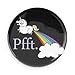 Funny Magnets; Unicorn Fart Rainbows Pfft. 1.5 Inch Refrigerator Magnet