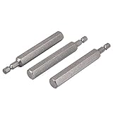 uxcell　六角ドライバービット　六角　メタル　ドライバー六角ビット　12mm六角ドライバービット