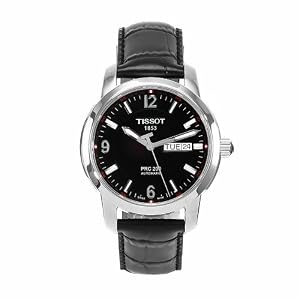 Tissot Men's T0144301605700 PRC 200 Black Day Date Dial Watch