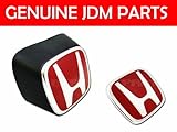 IMAGE OF JDM Red-h Front & Rear Emblem Acura Integra RSX Dc5 05-06