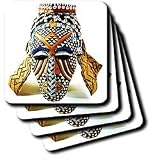 African Art - African Mask - Coasters