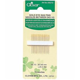 Clover Gold Eye Quilting Needle Size 10