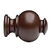 Wood Button Ball Finials for 1 3/8