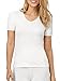 Cuddl Duds Softwear Lace Short Sleeve V-Neck Top