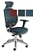 Adroit Lorraine Task Armchair Headrest Mesh Back H760mm W500xd470xh420 490mm Blue