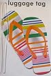 Luggage Tag Flip Flop Design