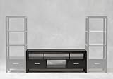Linon Sutton Black Plasma TV Center