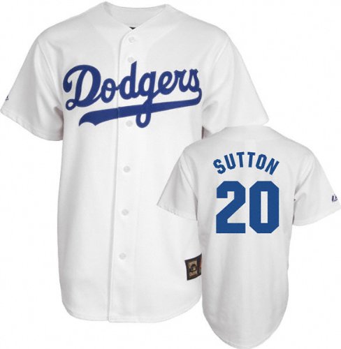 Don Sutton White Majestic Cooperstown Throwback Los Angeles Dodgers Jersey