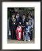 7-5-3 Festival, Family at Kitano Tenmangu Shrine, Kyoto City, Honshu, Japan People Framed Art Poster Print by Christian Kober, 18x22
