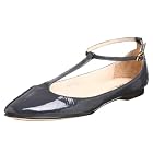 ALL BLACK Women's Endless T-Strap Flat