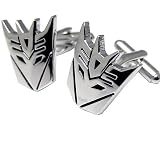 Sliver Transformer Decepticon Cufflinks