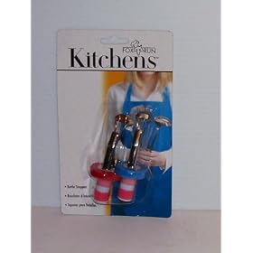 Set of 2 Wine Bottle Stoppers with Bottle Opener in Handle