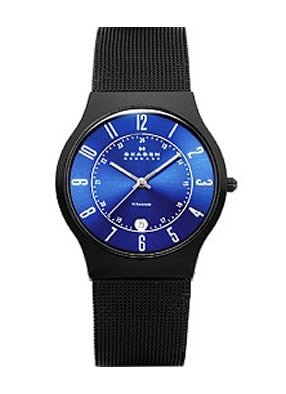 Skagen Denmark Mens Watch Titanium with Date Function #T233XLTMN