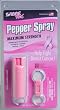 SABRE RED Police Strength Pepper Spray - Compact, Pink Case with Quick Release Key Ring & 25 shots, 5Xs more than the competition for max protection