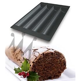 Flexible Silicone Bakeware Tronco 20.08" x 3.15" x 2.36"H, 4/moldNot in Stock