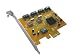 KALEA-INFORMATIQUE © - Carte Contrôleur SATA II /// 4 PORTS INDEPENDANTS ou en RAID 0,1 /// - PCI EXPRESS (PCIE 1x) - CHIPSET JMICRON