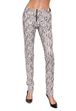 Women's Alice + Olivia Snake Print Skinny Pants in Brown Multi