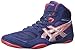 ASICS Men's Snapdown Wrestling Shoe, Navy/Silver/Red, 8.5 M US