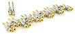 24k Gold Connector Banana Plugs, Open Screw Type 24 Pack (12 Red, 12 Black)