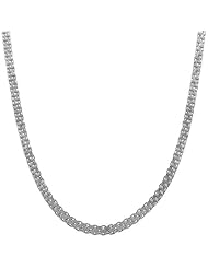 14 Karat White Gold 2.2-mm Bismark Chain (18 Inch)